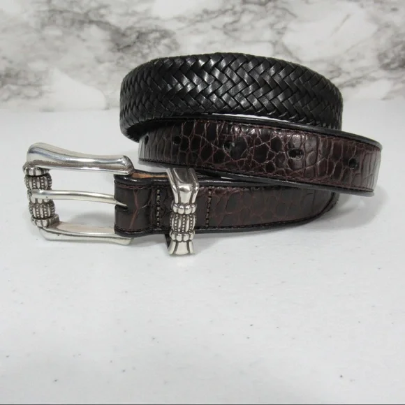Brighton | Accessories | Brighton Braided Croc Embossed  display picture 3